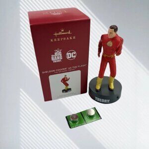 Hallmark Sheldon Cooper Flash Ornament 2021 Magic Sound Big Bang Theory Cosplay